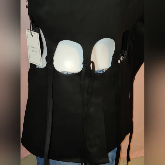 NWT-Faux Suede Cutout Blazer - Picture 5 of 10